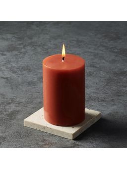 Pure Home + Living - Orange Solid Pillar Candle3