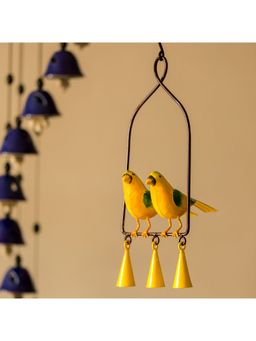 ExclusiveLane - Cannery Twittery Hand-Painted Decorative Hanging Wind Chime In Metal