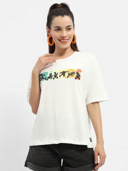 Madame - Disney Graphic Print White Regular T-Shirt
