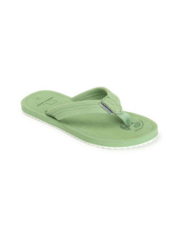 Carlton London - Womens Pista Green Color Solid Comfortable Flip Flops