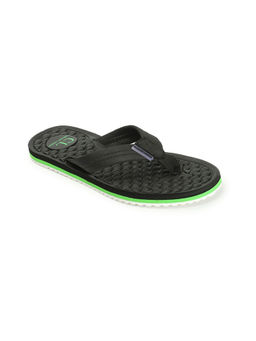 Carlton London - Womens Black Color Solid Comfortable Flip Flops
