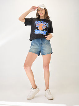 Globus - Women Blue Solid Shorts