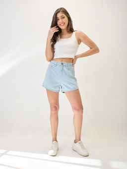 Globus - Women Blue Solid Shorts