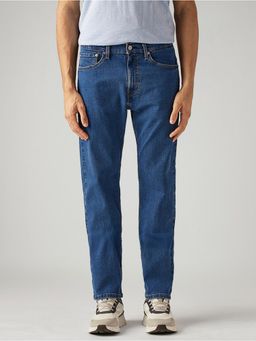 Levi's - Mens 505 Blue Straight Fit Mid Rise Jeans