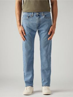 Levi's - Mens 505 Light Blue Straight Fit Mid Rise Jeans