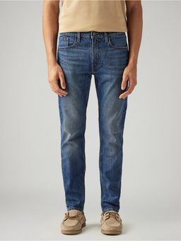 Levi's - Mens 513 Blue Slim Straight Fit Mid Rise Jeans