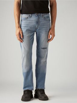 Levi's - Mens 513 Light Blue Slim Straight Fit Mid Rise Jeans