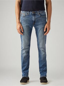 Levi's - Mens 511 Blue Slim Fit Mid Rise Jeans