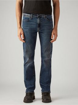 Levi's - Mens 513 Blue Slim Straight Fit Mid Rise Redloop Jeans