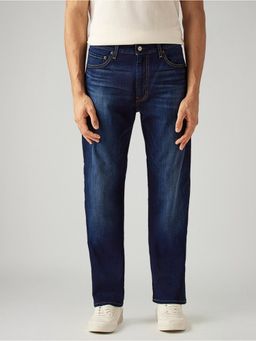 Levi's - Mens 555 Blue Relaxed Straight Fit Mid Rise Jeans