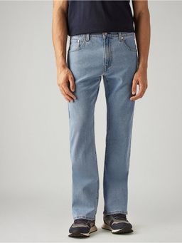 Levi's - Mens 517 Light-Blue Bootcut Fit Mid Rise Jeans