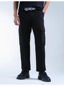 Flying Machine - Black Relaxed Fit Cargo Pant
