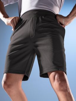 DaMENSCH - Mens Brown Premium Regular Fit Ottoman Textured Shorts