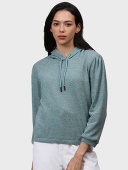 PINACOLADA - Green Solid Sweatshirt