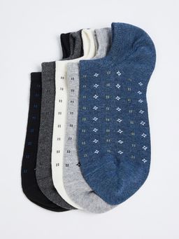 max - Men Printed Ankle Length Socks (Pack of 5)
