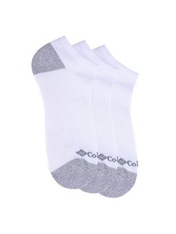 Columbia - Men White Half Cushion No-Show Socks (Pack of 3)