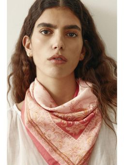H&M - Women Pink Patterned Scarf