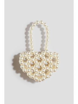 H&M - Girls White Heart-Shaped Handbag