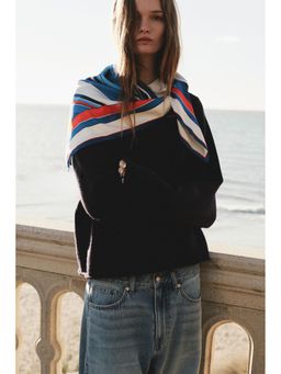 H&M - Women Blue Patterned Scarf