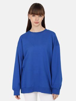 Bene Kleed - Women Oversize Pure Cotton Pullover Sweatshirt