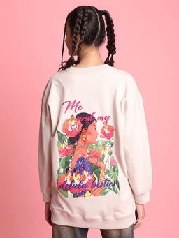 Bene Kleed - Women Beige Printed Sweatshirt