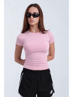Bonkers Corner - Icy Pink Polyamide Fitted T-shirt For Women