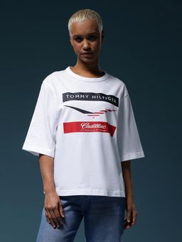 Tommy Hilfiger - F1 Cadillac Logo Relaxed Fit Cotton T-Shirt