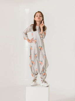 Pasha India - Pista Green Dhoti Jumpsuit for Girls