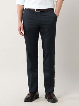 Arrow - Men Blue Tailored Fit Checked Trouser