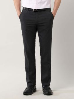 Arrow - Men Grey Tailored Fit Checked Trouser