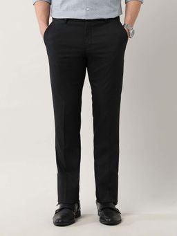 Arrow - Men Charcoal Tailored Fit Checked Trouser