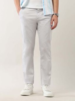 Arrow Sports - Men Grey Mid Rise Regular Fit Trouser