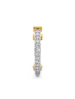 Candere by Kalyan Jewellers - 18K Yellow Gold BIS Hallmark & Certified 14 Diamond Nose Pin for Women