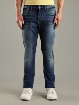 Tommy Hilfiger - Men Blue Cotton Ankle Low Waist Jeans