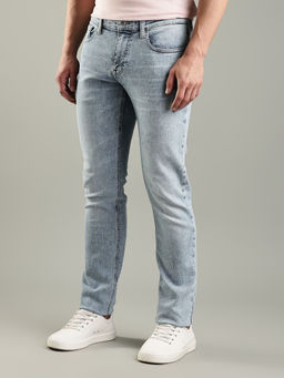 Tommy Hilfiger - Men Blue Cotton Ankle Mid Waist Jeans