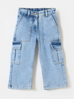 Blue Giraffe - Girls Blue Straight Fit Jeans