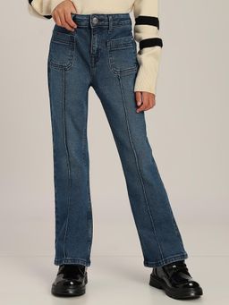 VERO MODA - Girls Blue Straight Jeans