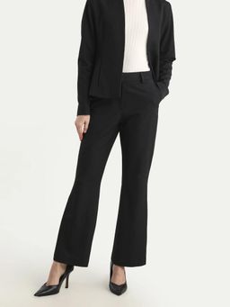 RAREISM - Women Black Solid Wide Trouser