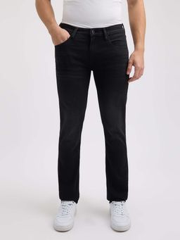 Pepe Jeans - Men Black Slim Fit Mid Rise Whiskers Jeans