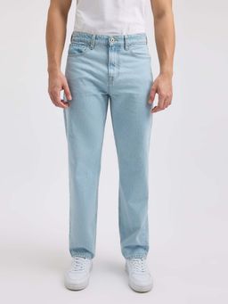 Pepe Jeans - Men Blue Relaxed Barrel Fit Mid Rise Jeans