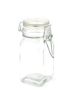 Premsons - clip Glass Jars with Airtight Lid Storage Canister Jars Transparent