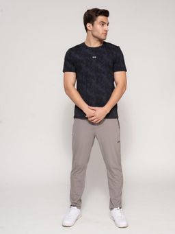 STRCH - Mid Beige Solid Regular Fit Mid Rise Track Pant
