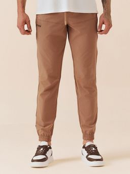 STRCH - Dessert Sand Printed Regular Fit Mid Rise Joggers