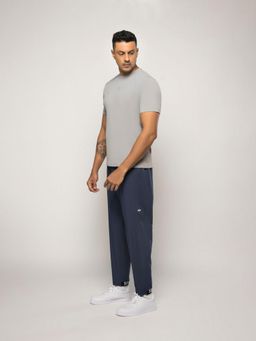 STRCH - Navy Blue Solid Regular Fit Track Pant
