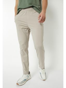 max - Men Beige Solid Athleisure Track Pant