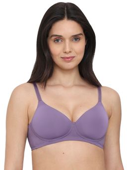 Wacoal - Womens Cool Comfort Padded Non-wired 3/4th Cup Wear Blend T-shirt Bra - Purple