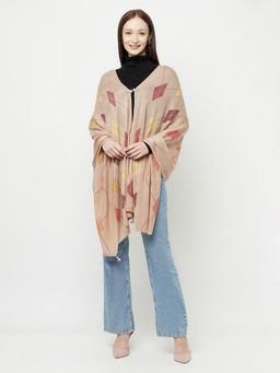 KnitStudio - Pink Tribal Casual Stripes Knitted Shawl