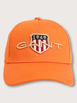 GANT - Men Orange Embroidered Cotton Baseball Cap