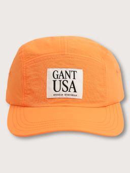 GANT - Men Orange Printed Cotton Snapback Cap