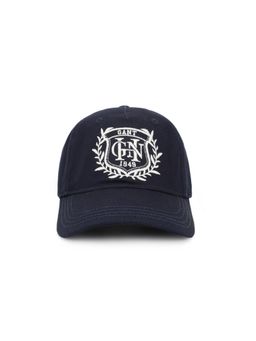 GANT - Men Navy Blue Embroidered Pure Cotton Baseball Cap